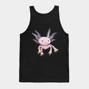 axolotl, axolotl pattern, salamander , salamander shirt, olm, pond newt, lizard , mexican salamander Tank Top